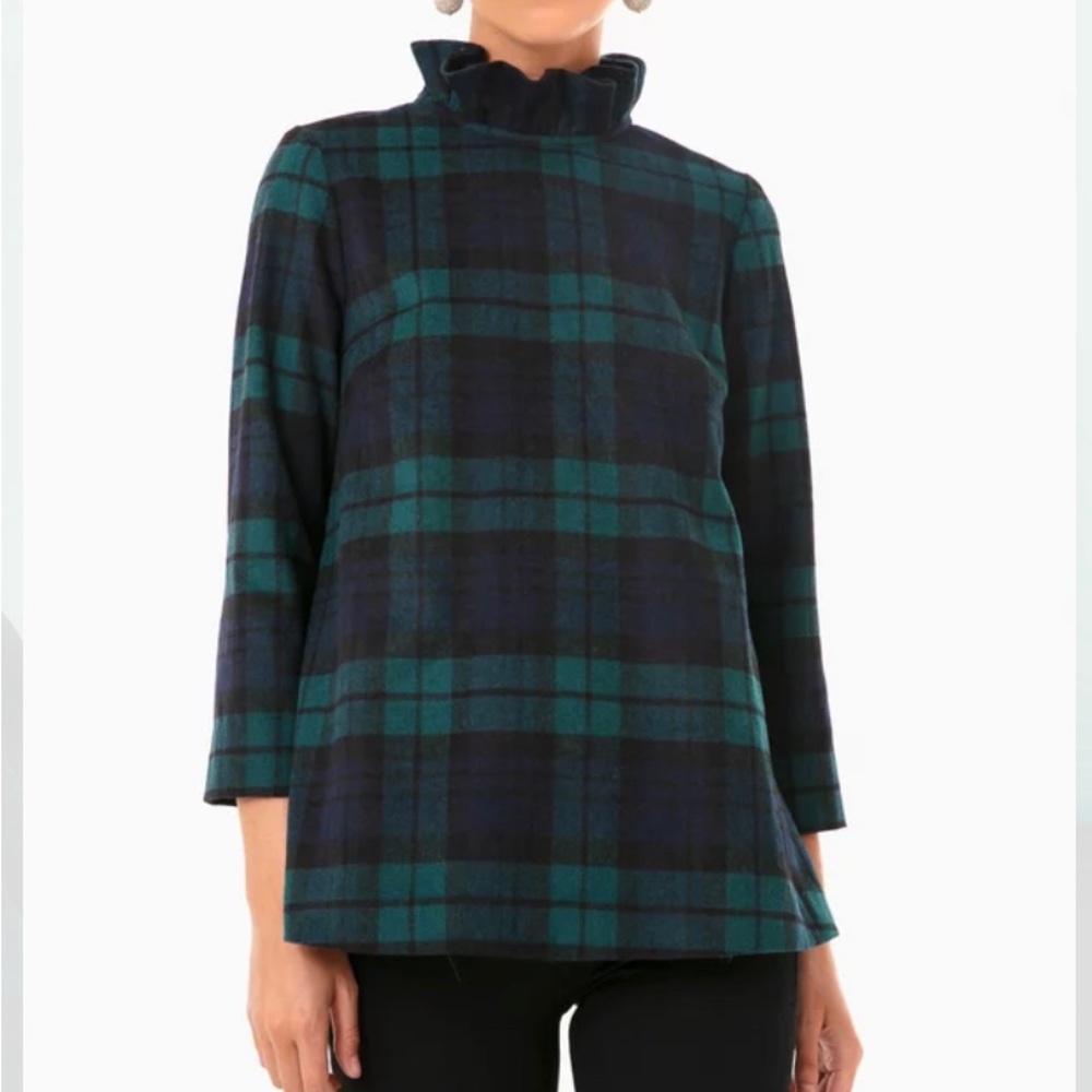 Blackwatch Plaid Faye Blouse -NWT